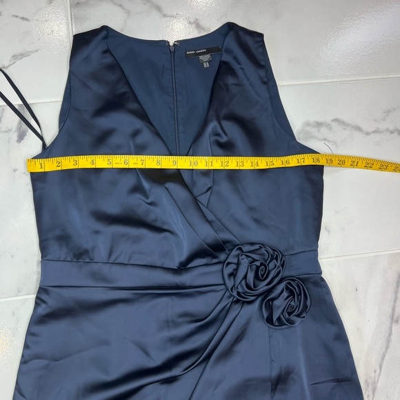 Maggy London silk  Navy blue dress - Picture 10 of 13